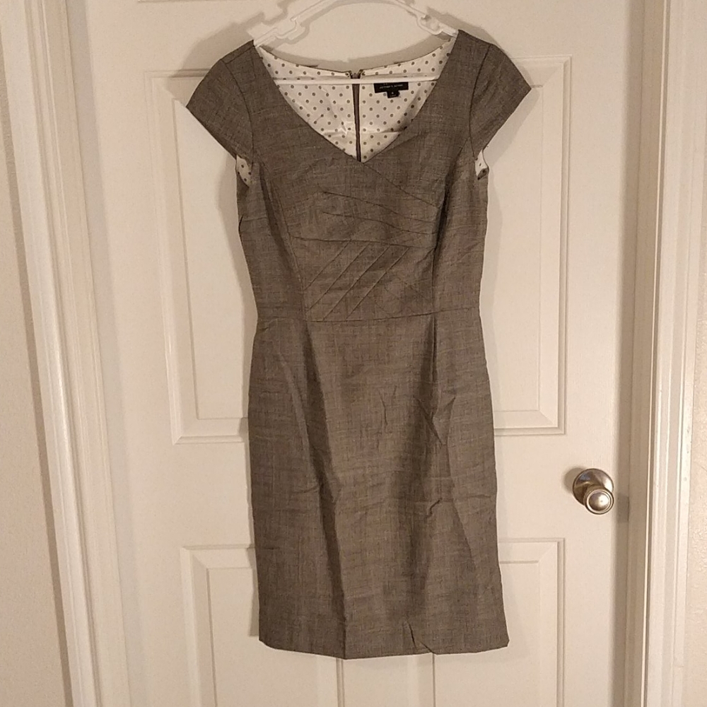 Heathered Grey Tahari ASL Dress